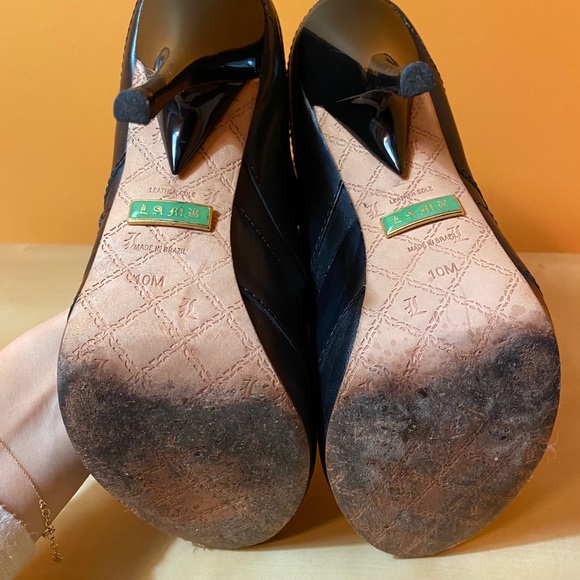 LAMB Strappy Leather Heels - Picture 9 of 10